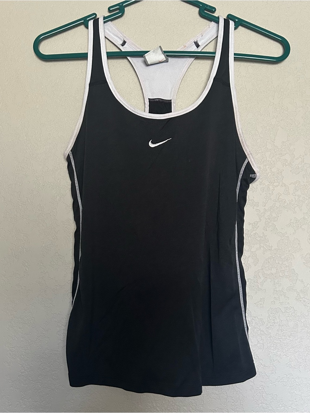Nike Tank Top Women's Small Black Logo Dry Fit Sportwear Training Activewear